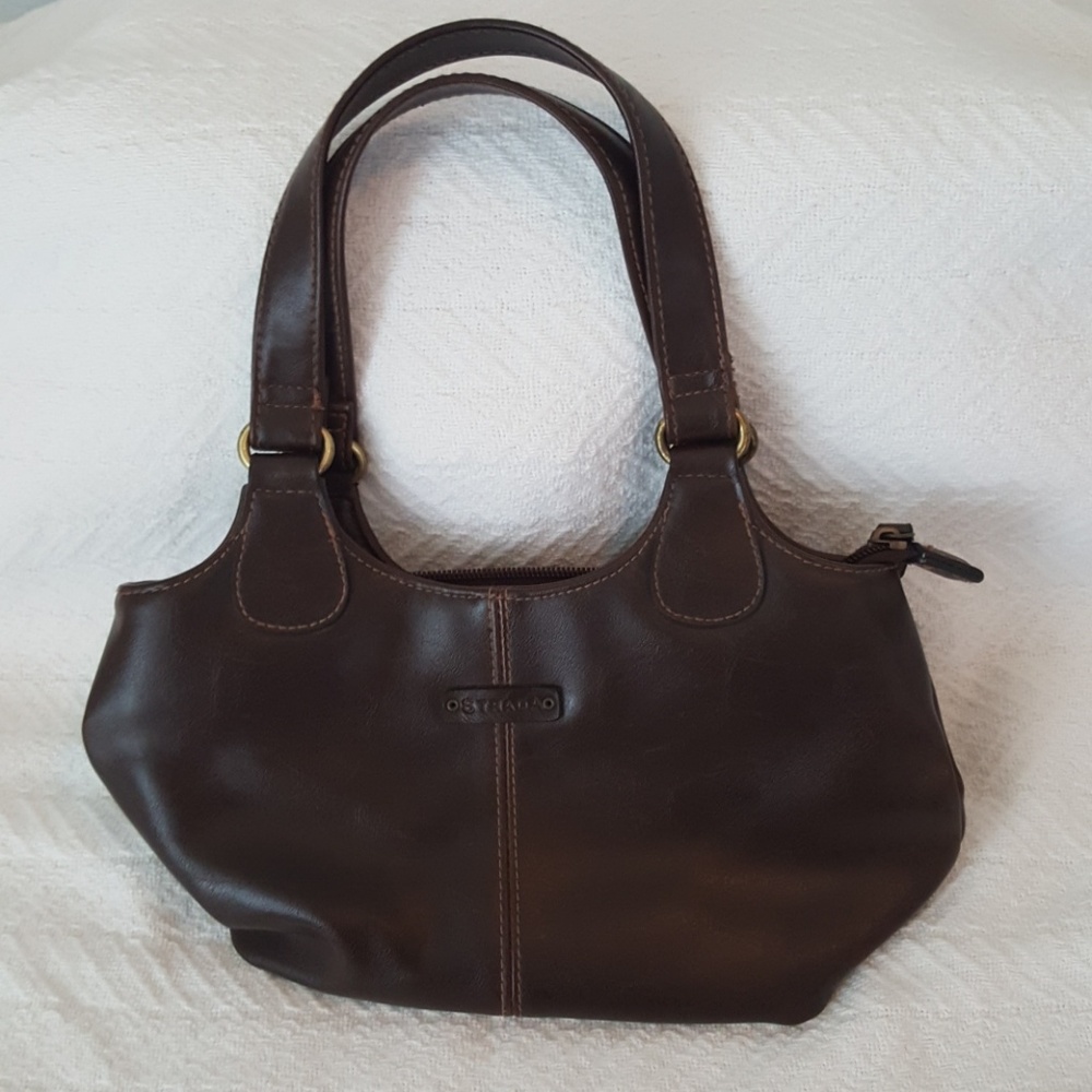 Strada brown leather handbag